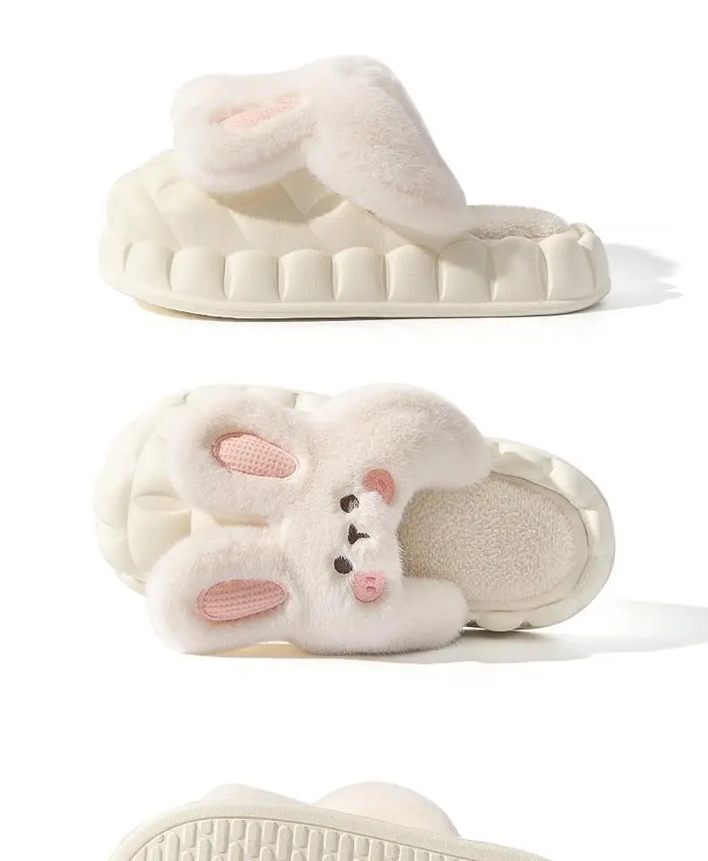 Detachable Cotton Slippers Women's Autumn and Winter Thick Bottom Indoor Home Cute Non-Slip Fleece-Lined Warm Men's Cotton Slippers for Winter — feature 22