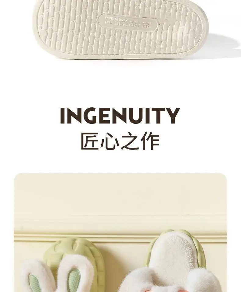 Detachable Cotton Slippers Women's Autumn and Winter Thick Bottom Indoor Home Cute Non-Slip Fleece-Lined Warm Men's Cotton Slippers for Winter — feature 23