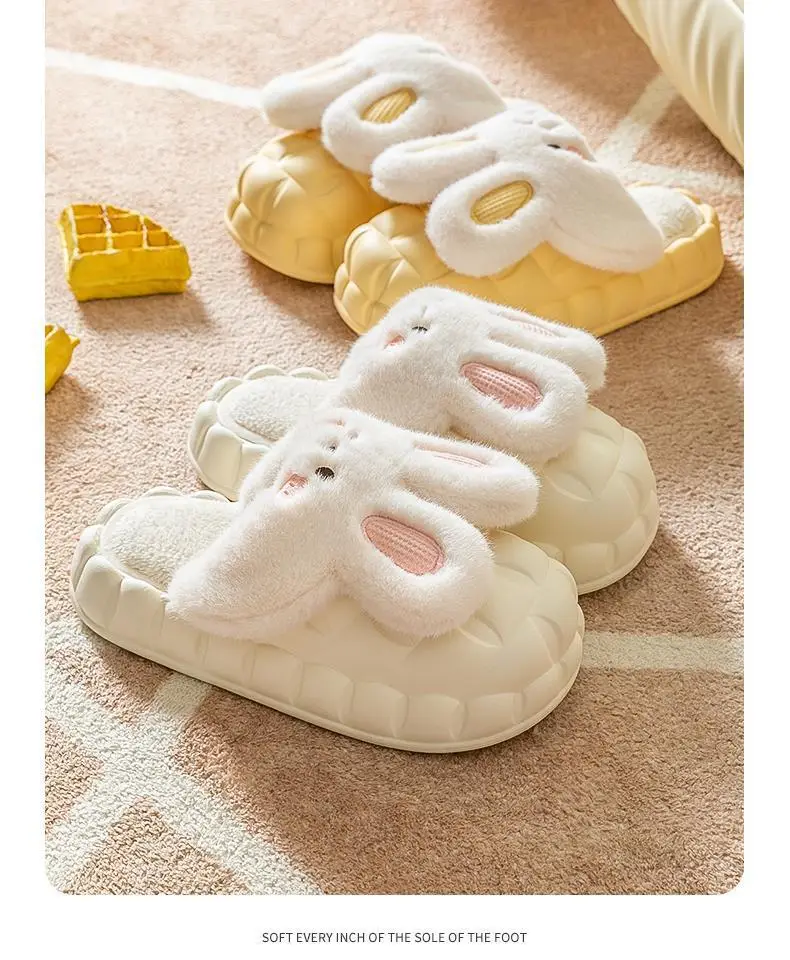 Detachable Cotton Slippers Women's Autumn and Winter Thick Bottom Indoor Home Cute Non-Slip Fleece-Lined Warm Men's Cotton Slippers for Winter — feature 26