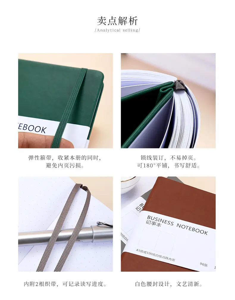 A5 Cross-Border Dot Matrix Notebook with Elastic Strap — feature 8