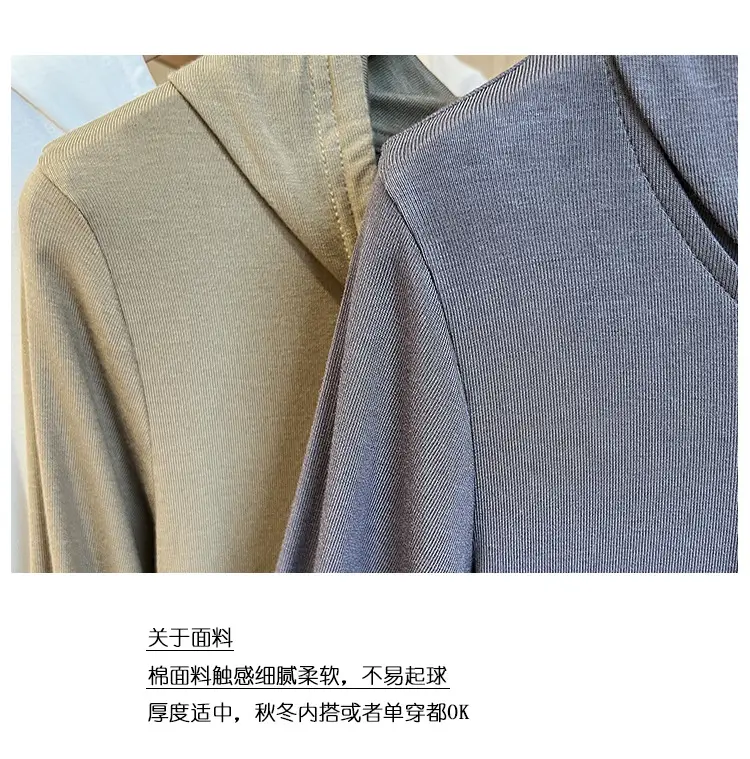 Women Retro Hooded Long Sleeve Zipper T-Shirt — feature 2