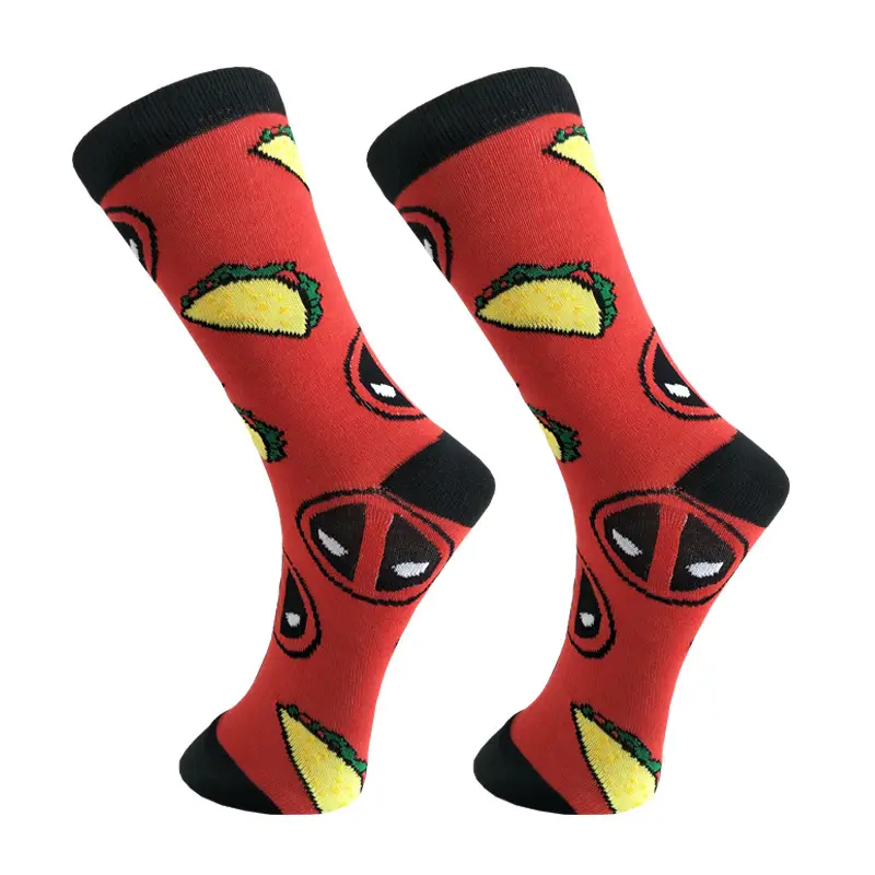 European and American cartoon men's tube socks animal series couple sports socks personalized color tide socks factory direct supply
