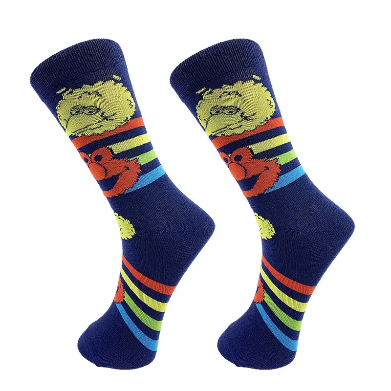 European and American cartoon men's tube socks animal series couple sports socks personalized color tide socks factory direct supply