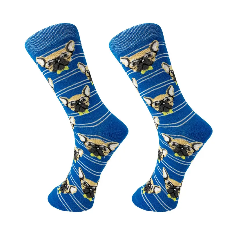 European and American cartoon men's tube socks animal series couple sports socks personalized color tide socks factory direct supply