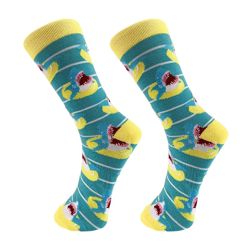European and American cartoon men's tube socks animal series couple sports socks personalized color tide socks factory direct supply