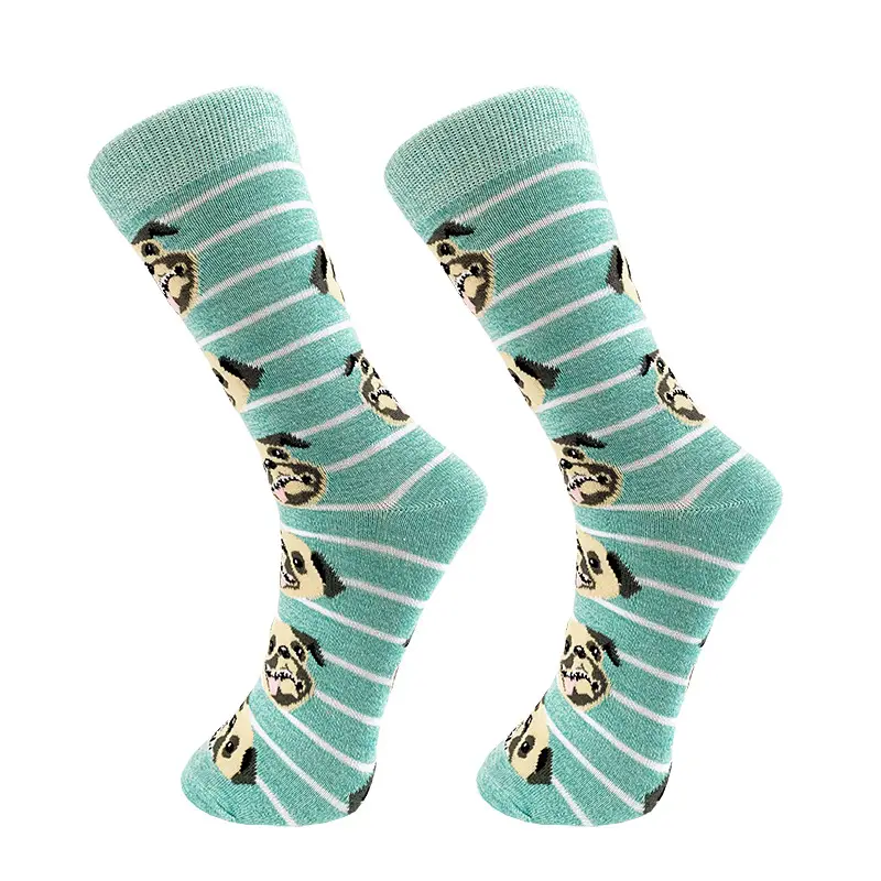 European and American cartoon men's tube socks animal series couple sports socks personalized color tide socks factory direct supply