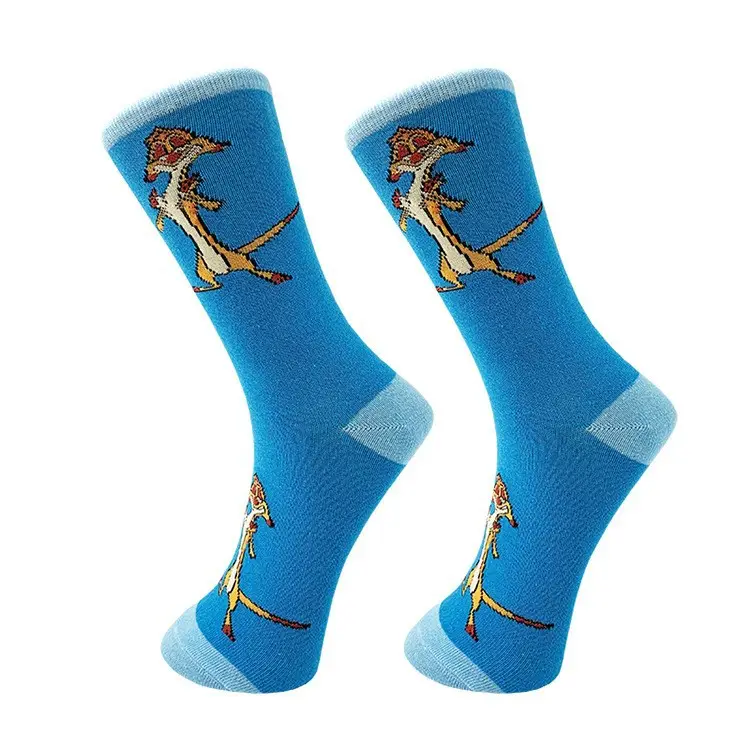 European and American cartoon men's tube socks animal series couple sports socks personalized color tide socks factory direct supply