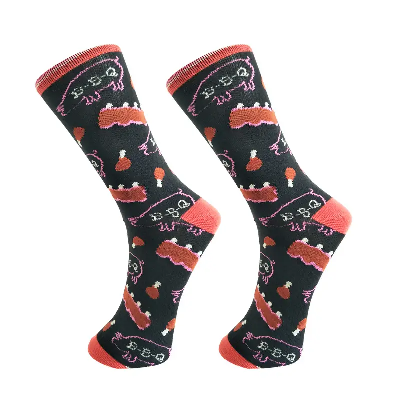 European and American cartoon men's tube socks animal series couple sports socks personalized color tide socks factory direct supply