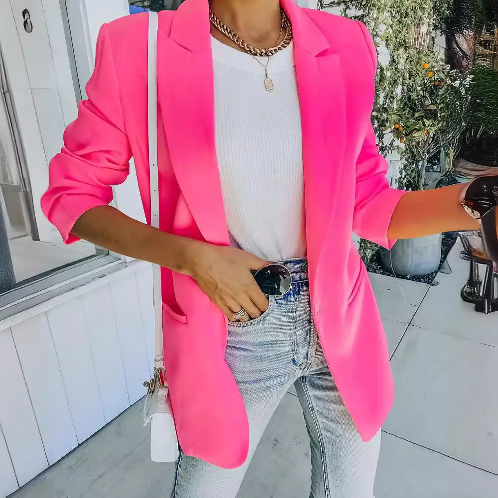 Long Sleeve Slim Suit Jacket for Women Spring Summer - Image 7
