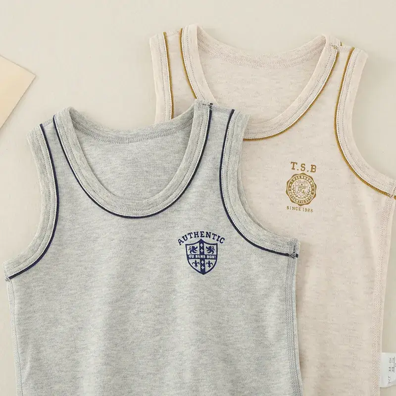 Autumn Winter Boys Cotton Vests Boneless Vest - Image 3