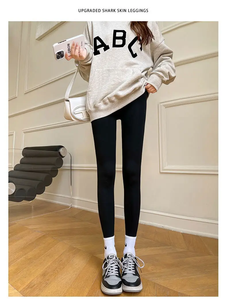 Women's Velvet Shark Butt Lifting Leggings 2025 Winter — feature 21