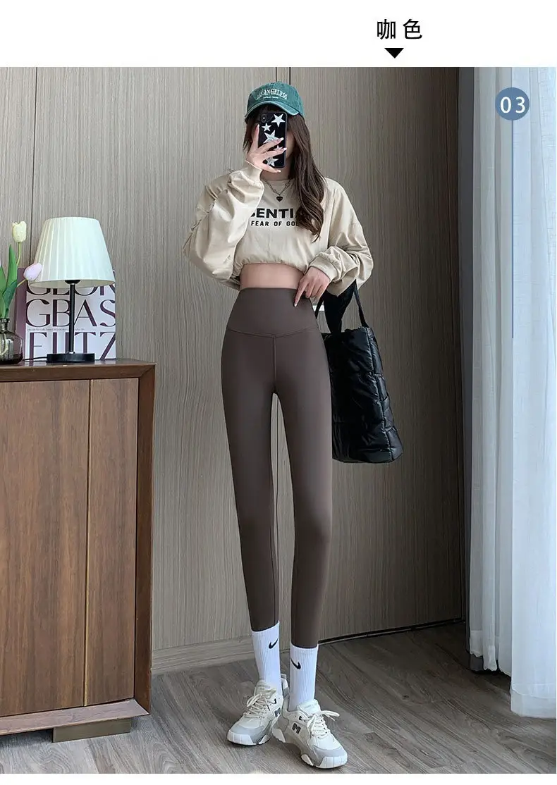 Women's Velvet Shark Butt Lifting Leggings 2025 Winter — feature 25