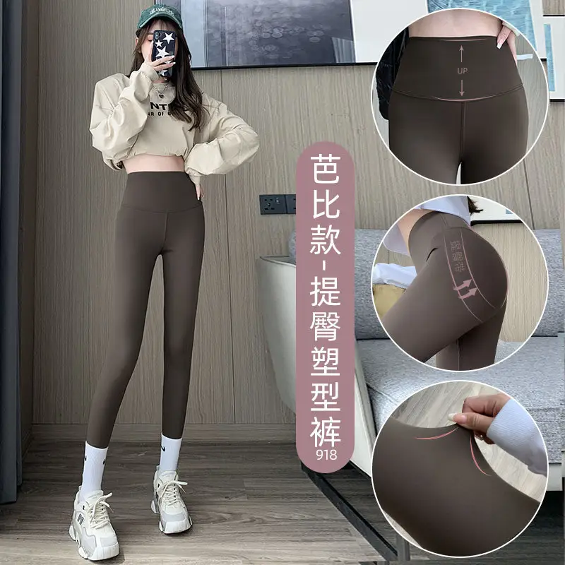 Women's Velvet Shark Butt Lifting Leggings 2025 Winter - Image 5