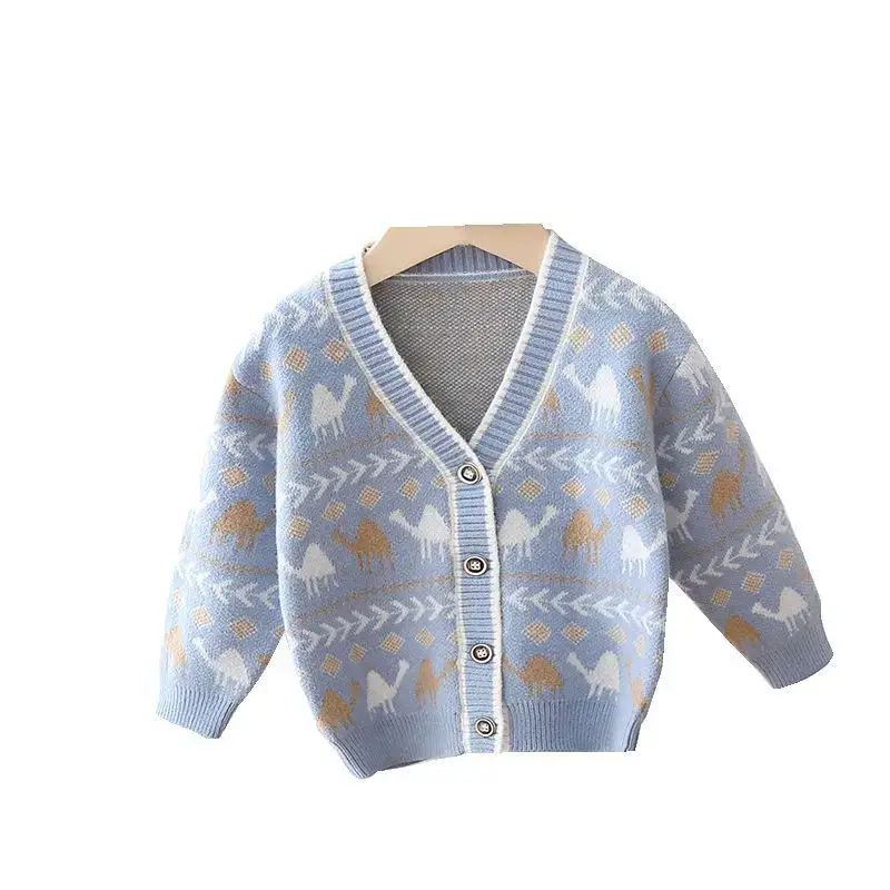Boys' Yellow Cardigan Knitwear Autumn - Image 8