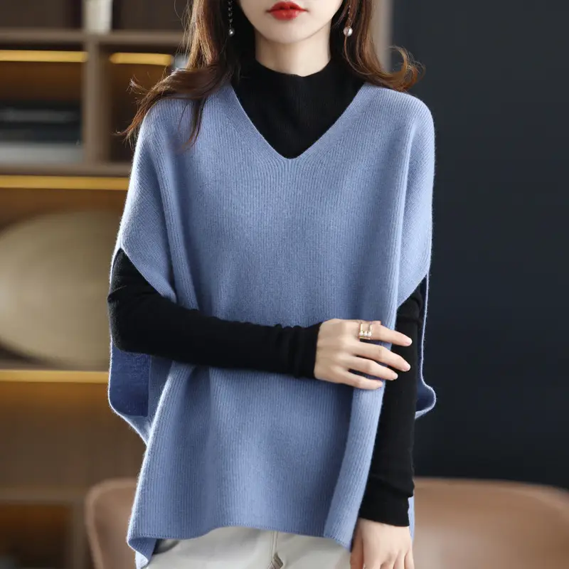 Elegant V-Neck Knit Vest for Women Spring Autumn - Image 4