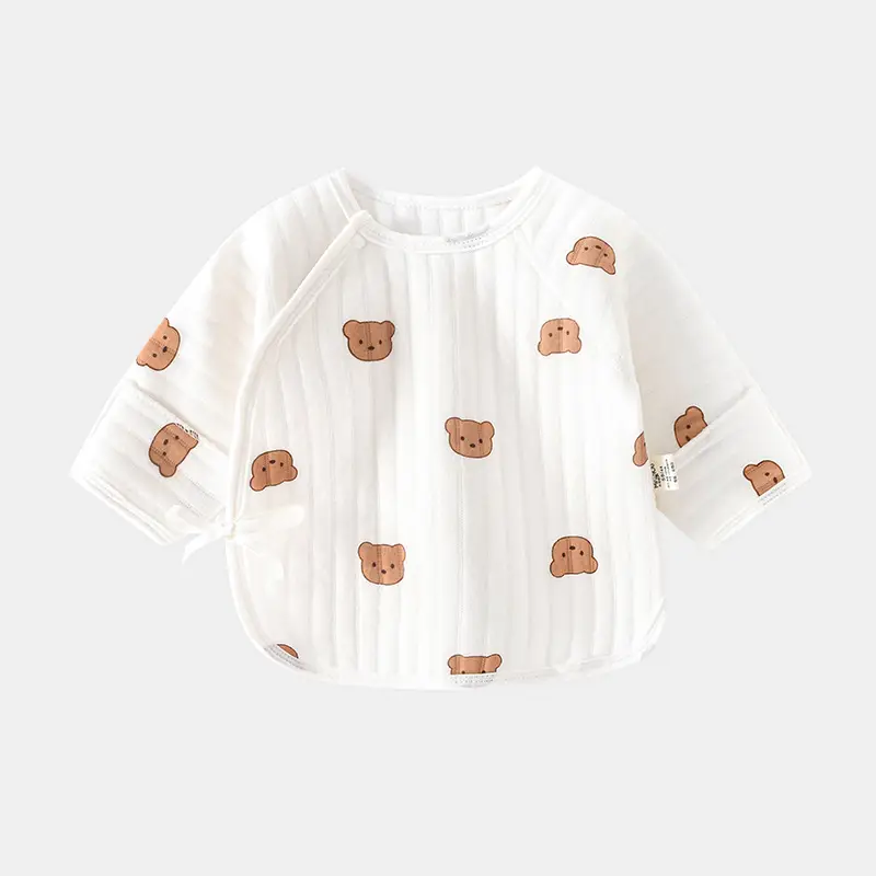Newborn Boneless Half Back T-Shirt White Bear Patch - Image 10