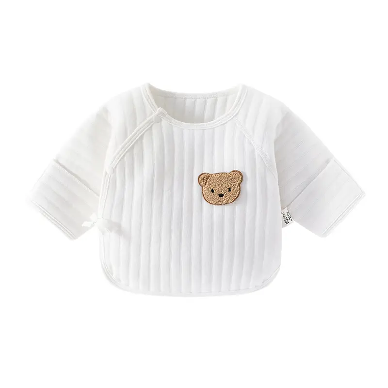 Newborn Boneless Half Back T-Shirt White Bear Patch - Image 11