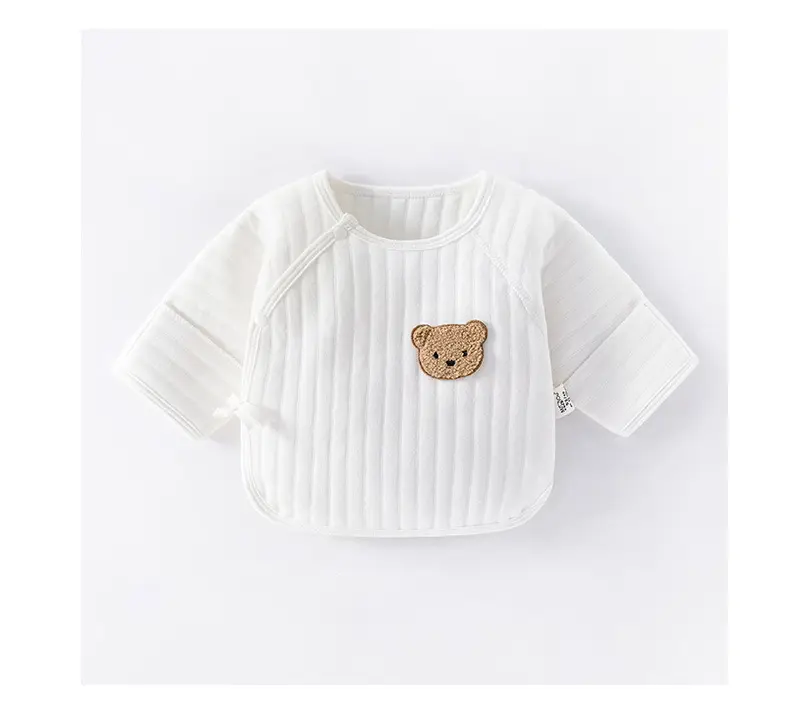 Newborn Boneless Half Back T-Shirt White Bear Patch — feature 9