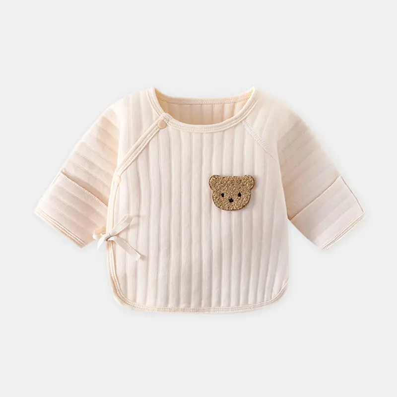 Newborn Boneless Half Back T-Shirt White Bear Patch - Image 2