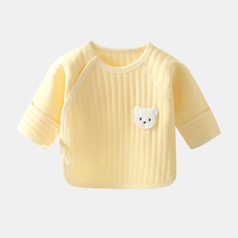 Newborn Boneless Half Back T-Shirt White Bear Patch - Image 3
