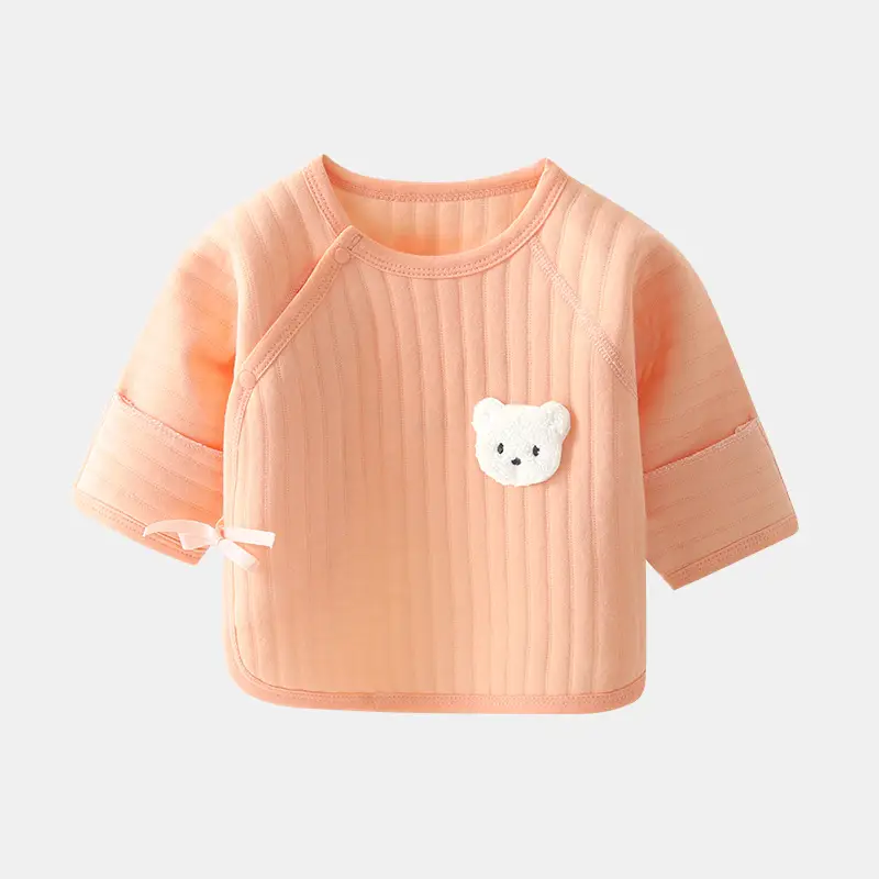 Newborn Boneless Half Back T-Shirt White Bear Patch - Image 4