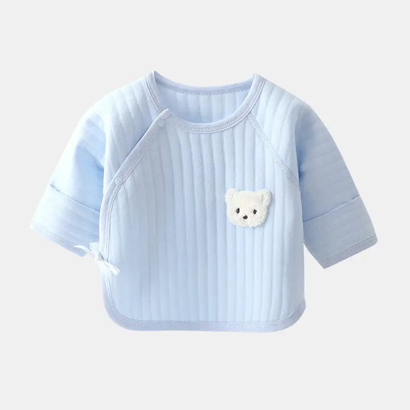 Newborn Boneless Half Back T-Shirt White Bear Patch - Image 5
