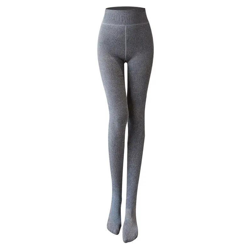Black Faux Cashmere Leggings Women High Waist Non Slip