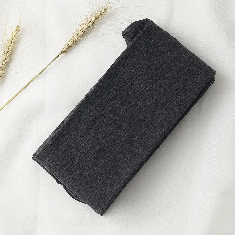 Black Faux Cashmere Leggings Women High Waist Non Slip