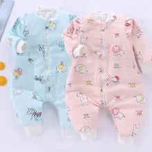 Baby Pajamas Split Leg Quilted Winter Cotton — feature 14