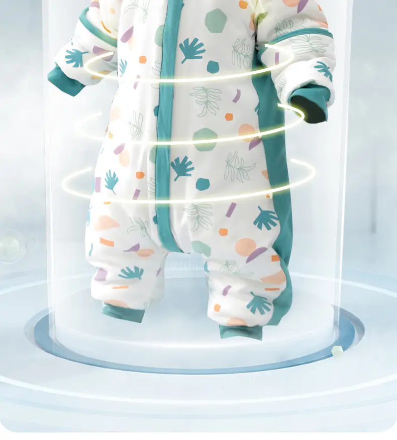 Baby Pajamas Split Leg Quilted Winter Cotton — feature 19