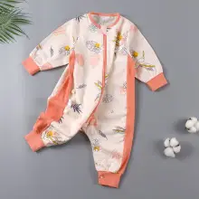Baby Pajamas Split Leg Quilted Winter Cotton — feature 8