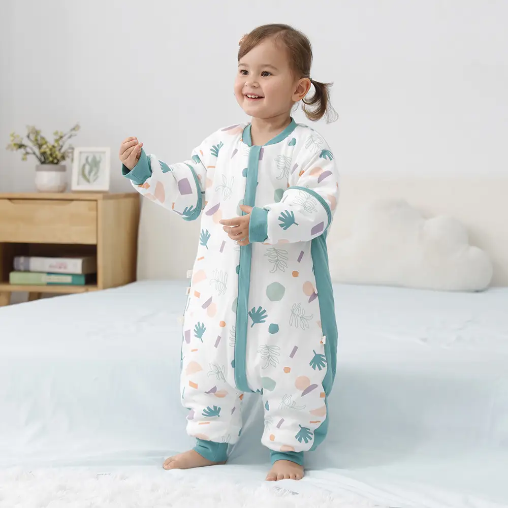 Baby Pajamas Split Leg Quilted Winter Cotton