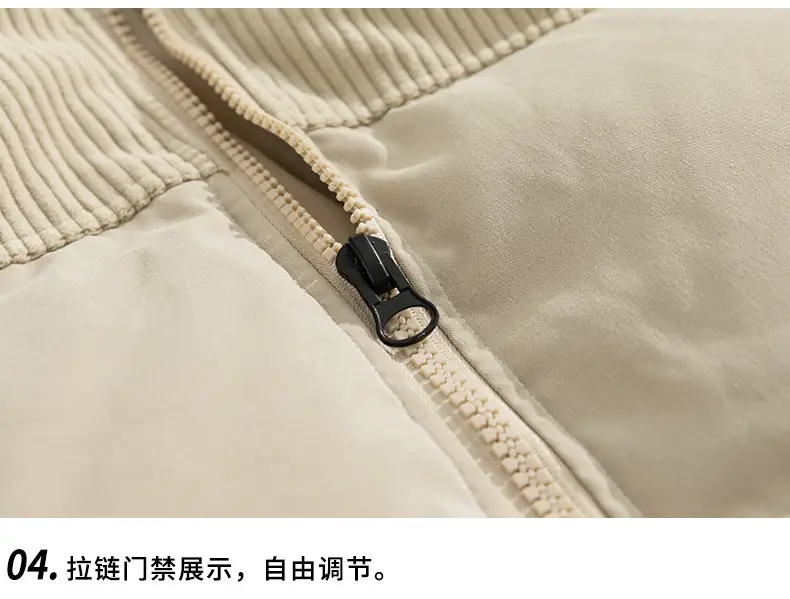 Pink Cotton Padded Jacket for Men with Embroidered Logo — feature 48