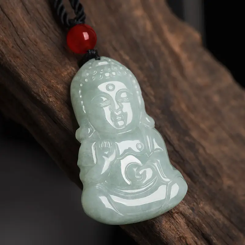 Natural Burma A Jade Baby Buddha Pendant - Image 2