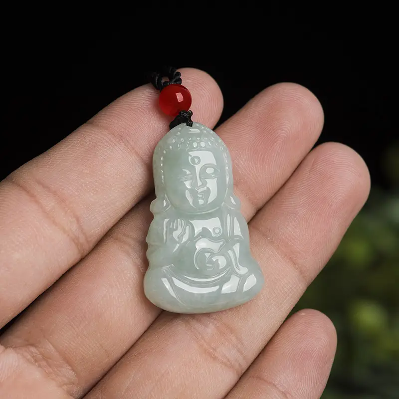 Natural Burma A Jade Baby Buddha Pendant - Image 3