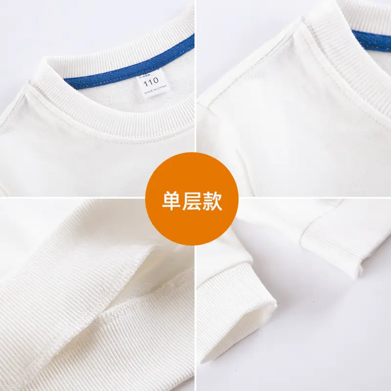 Pure White Fleece Lined Boys Sweatshirt - Image 9