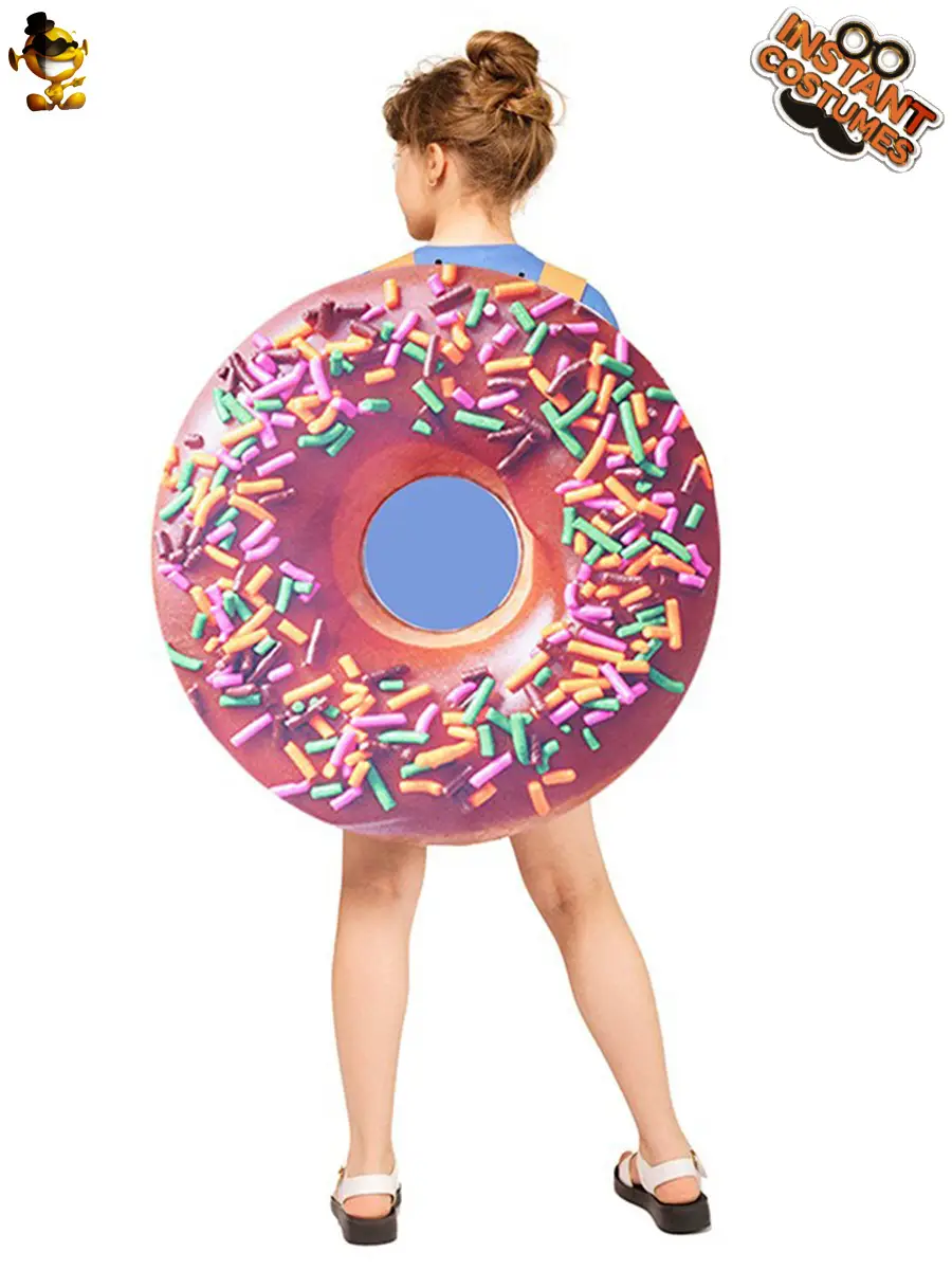 Halloween Donut Costume for Kids Women Funny Role Play