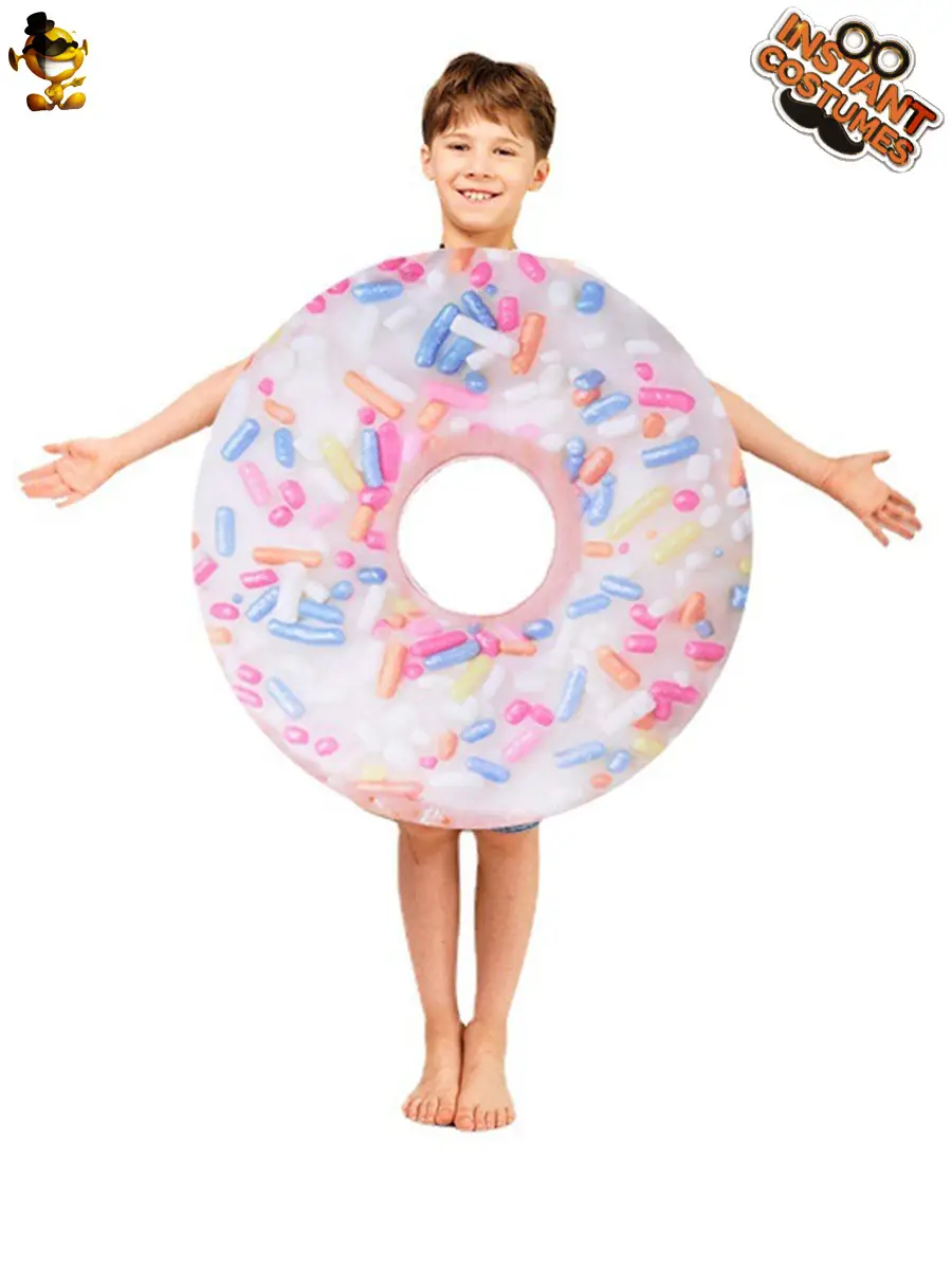 Halloween Donut Costume for Kids Women Funny Role Play
