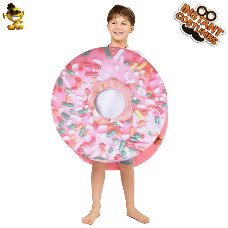 Halloween Donut Costume for Kids Women Funny Role Play