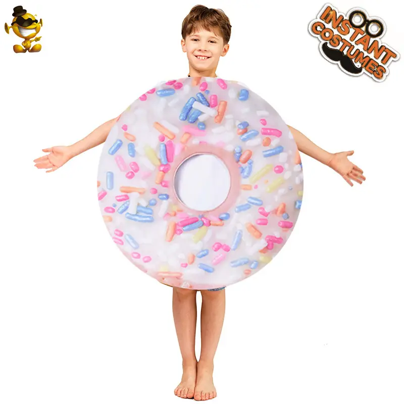 Halloween Donut Costume for Kids Women Funny Role Play