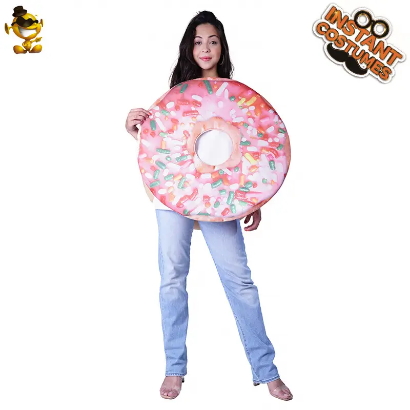 Halloween Donut Costume for Kids Women Funny Role Play