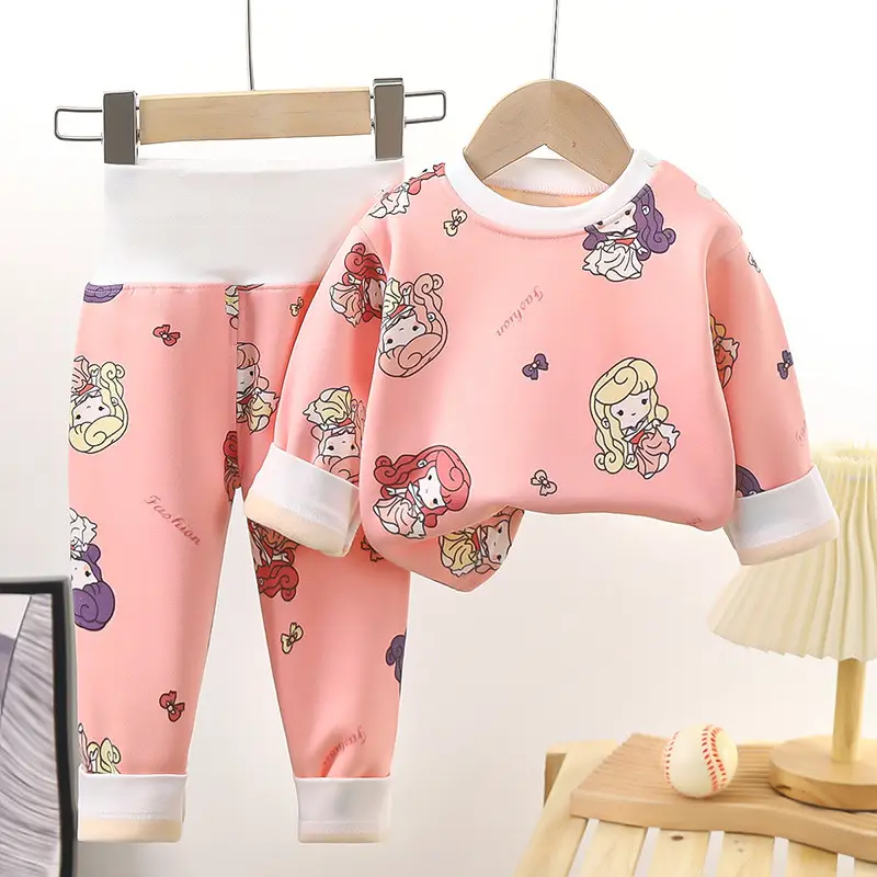 Yellow Fleece Baby Pajama Set with Dinosaur Print - Image 5