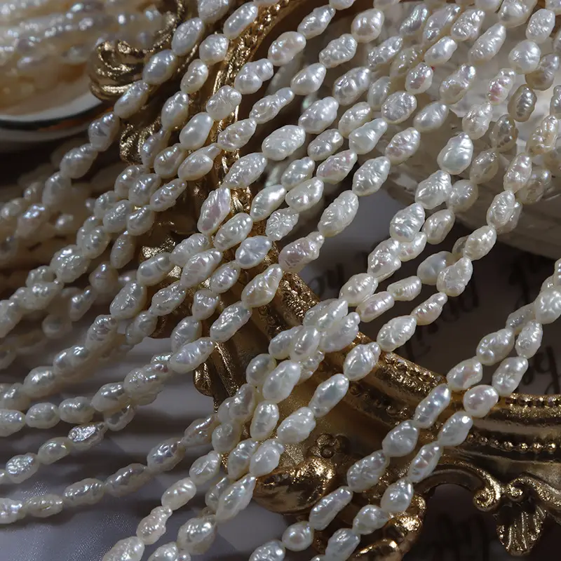3.5mm Natural Pearl Bracelet Set 40cm Wrinkle Free