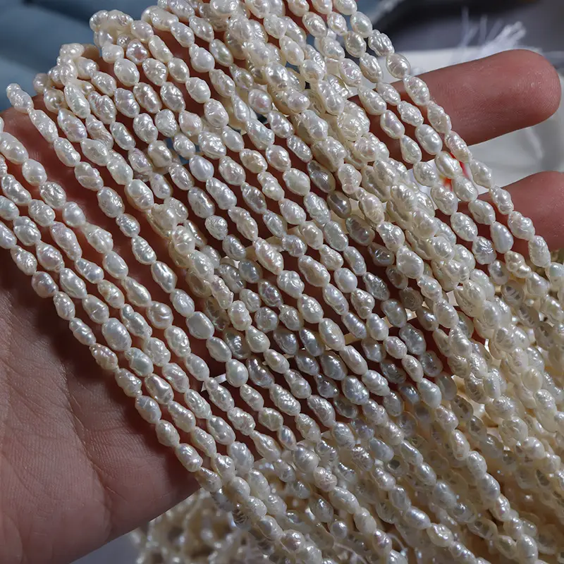 3.5mm Natural Pearl Bracelet Set 40cm Wrinkle Free