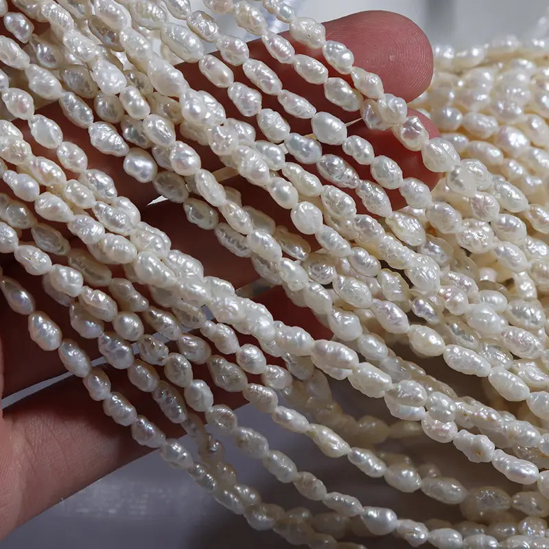 3.5mm Natural Pearl Bracelet Set 40cm Wrinkle Free