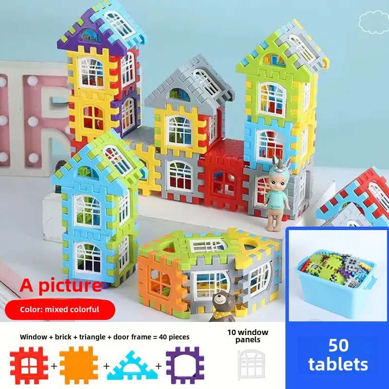 Children's Large House Building Blocks Toy 310 Pcs