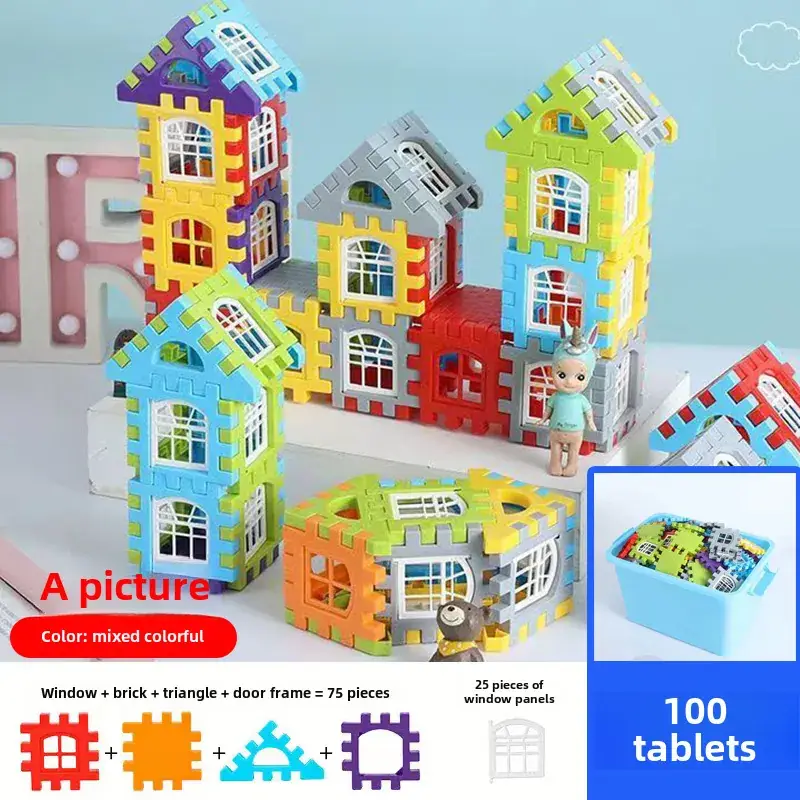 Children's Large House Building Blocks Toy 310 Pcs