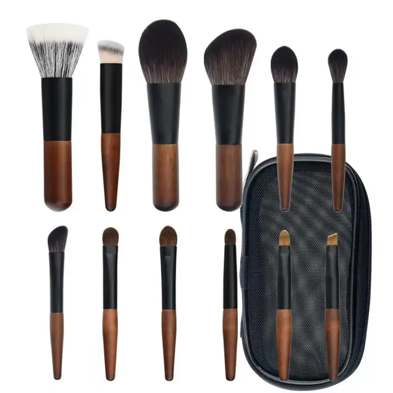 12-Piece Mini Makeup Brushes Set for Face & Body - Image 2