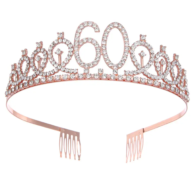 Digital Crown Hair Band with Diamond Headwear for Birthday Party - Image 4
