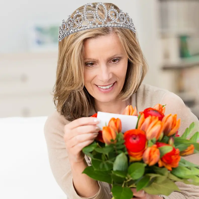 Digital Crown Hair Band with Diamond Headwear for Birthday Party - Image 5